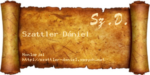 Szattler Dániel névjegykártya