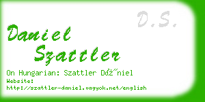 daniel szattler business card